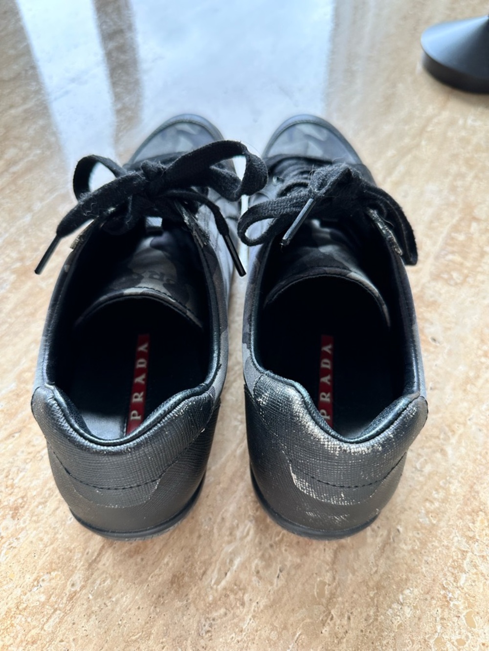 Prada Camo Low-Top Sneakers - Size 39 - Picture 4 of 6